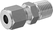 McMaster 7473T17 Straight Adapter for 1/4" Tube OD x 1/4 NPT Male