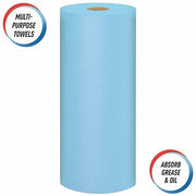 Kimberly Clark 75130 Scott Shop Towels Original, Multipurpose, Perforated Roll, Blue, 55 Towels/Roll, 11" x 9.4"