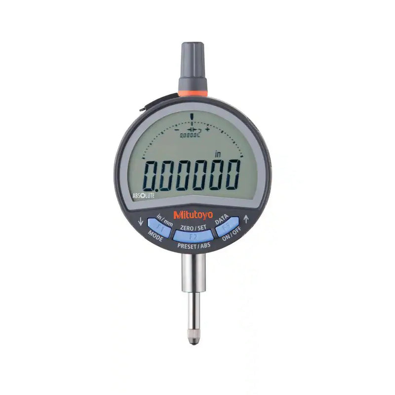 Mitutoyo 543-702B Digital Indicator 0 in to 0.5 in Range, IP42, ±0.0001 in Accuracy, Cable Data Output, Case