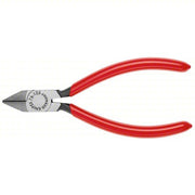 Knipex 76 81 125 Diagonal Cutting Plier Std, Straight, Oval, 7/8 in Jaw Lg, 5/8 in Jaw Wd, 5 in Overall Lg, Polished