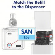 Purell 7720-01 Hand Sanitizer Dispenser Auto, ES8 Series, White, Glossy, 1,200 mL Refill Size