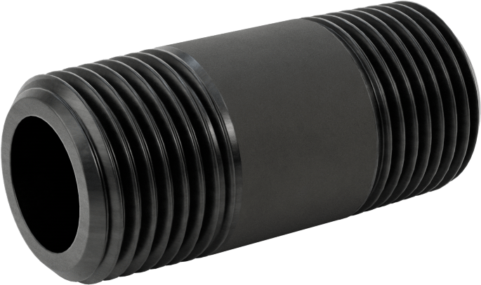 McMaster 7727K162 Thick-Wall Steel Seamless Pipe Nipple, Threaded on Both Ends, 3/8 Pipe Size, 1-1/2" Long