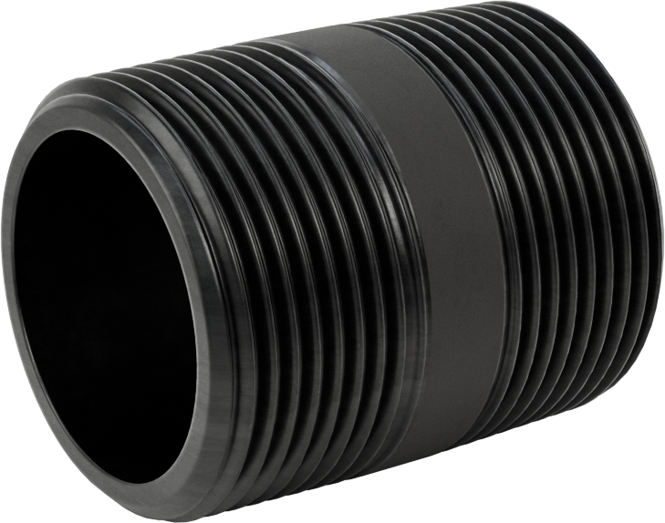 McMaster 7727K283 Thick-Wall Steel Seamless Pipe Nipple, Threaded on Both Ends, 1-1/4 Pipe Size, 2" Long