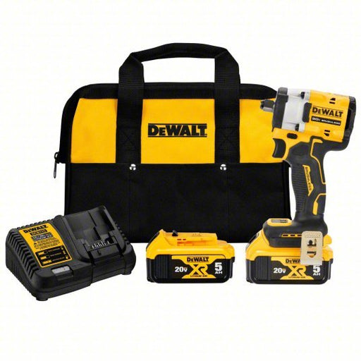 DeWalt DCF921P2 Cordless Impact Wrench 1/2 in Drive Size, 300 ft-lb Fastening Torque, 450 ft-lb Breakaway Torque