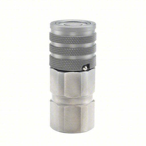 Parker FEM-371-6FP Hydraulic Quick Coupler 3/8 in Coupling Size, Steel, 9 g/min Max. Flow Rate, Female