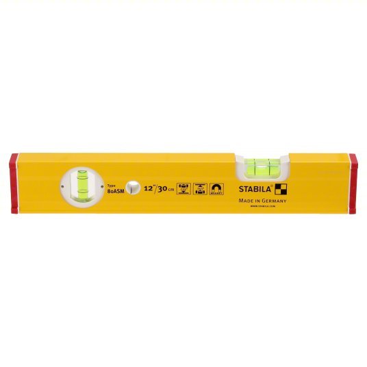 Stabila 29940 Magnetic Torpedo Pro-Set,1ft,2ft,4ft. Level & Plumb, Torpedo, 0, Top Read Window, 0 2 2