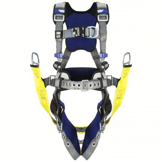 3M DBI-SALA 1402116 Fall Protection Harness Climbing/Gen Use, Vest Harness, Quick-Connect / Tongue, M, Gray