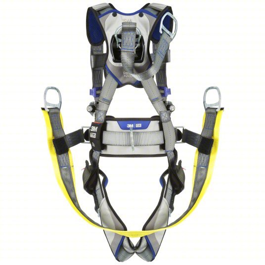 3M DBI-SALA 1402117 Fall Protection Harness Climbing/Gen Use, Vest Harness, Quick-Connect / Tongue, L, Gray
