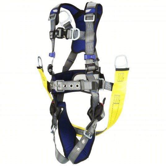 3M DBI-SALA 1402116 Fall Protection Harness Climbing/Gen Use, Vest Harness, Quick-Connect / Tongue, M, Gray