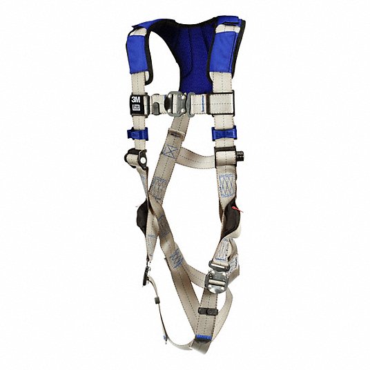3M DBI-Sala 1401023 Fall Protection Harness Vest Harness, Quick-Connect / Quick-Connect, Revolver, XL, Gray