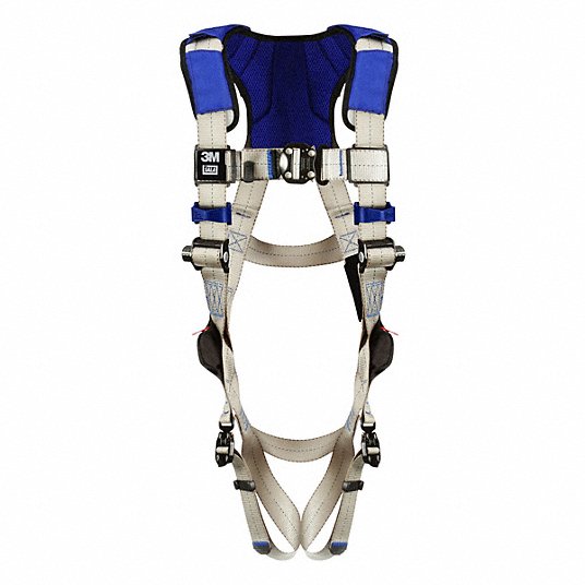 3M DBI-Sala 1401023 Fall Protection Harness Vest Harness, Quick-Connect / Quick-Connect, Revolver, XL, Gray