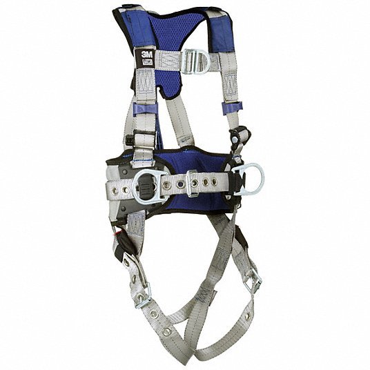 3M DBI-Sala 1401048 Harness, Vest Style, XL, Polyester, Gray