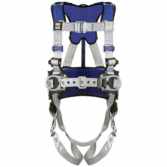 3M DBI-Sala 1401047 Harness, Vest Style, L, Polyester, Gray