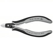 Knipex 79 02 125 ESD Diagonal Cutting Plier ESD-Safe, Flush, Oval, 5 in Overall Lg, 3/8 in Jaw Lg, 1/2 in Jaw Wd