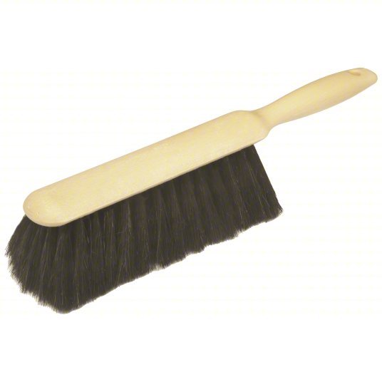 Ability One 7920-00-178-8315 Bench Brush Medium, Horsehair/Tampico Bristle, 13 in Handle Lg, 8 in Brush Lg, Black
