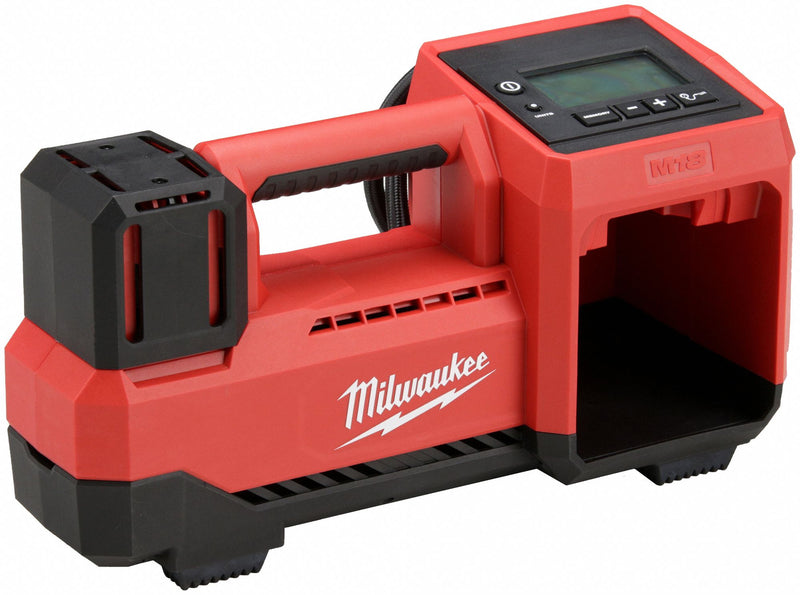 Milwaukee 2848-20 Inflator, M18™, 150 psi Max., 36 in Hose Lg, Cordless, 18V DC