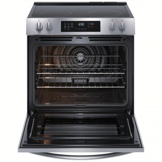 Frigidaire FCFE3083AS Electric Range Stainless Steel, Electric, 5 Burners, ADA Compliant, Self Cleaning