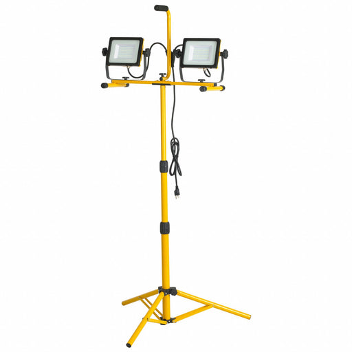 Southwire CSW3X2 Dual Head Work Light, 6,000 lm Max Brightness, LED, 1,  1 Brightness Levels, 2 Lamp Heads