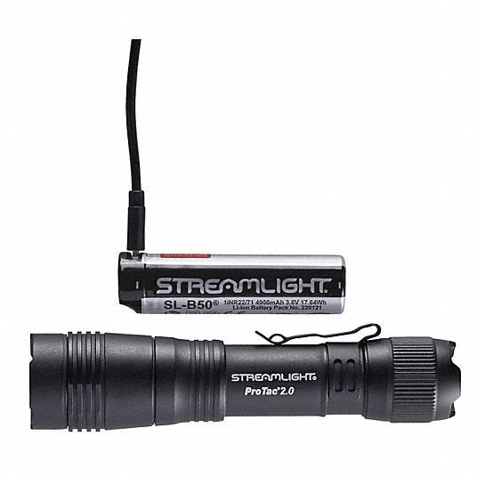 Streamlight 89000 Flashlights Rechargeable, 2,000 lm Max Brightness, USB-C Cord Charger Included, Black
