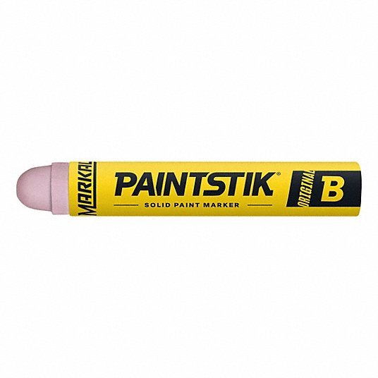 Markal 80227 Paint Crayon Oily Surfaces/Rough Surfaces, 17 mm Tip Wd, Pink, Wood Holder, 12 PK