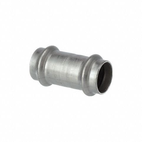 Viega 80315 Crimp Coupling Fitting, 3/4 in CTS x 3/4 in CTS Size, Straight, No Center Stop, 10 PK
