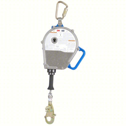 3M Sala 3400135 Self Retracting Lifeline Carabiner Anchor, Harness Swivel Snap Hook, 50 ft Line, Sealed, Sealed