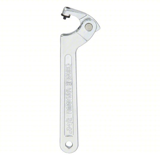 Proto JC491B Spanner Wrench 2 in, 1/8 in Pin Dia, 6 3/8 in Overall Lg, 1/8 in Pin Lg, 11/32 in Hook Thick
