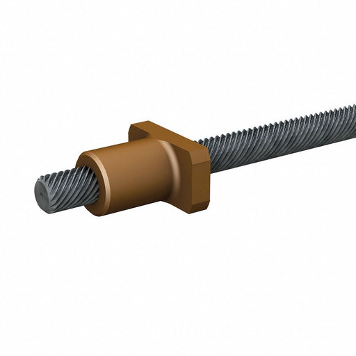 PBC Linear LSR0601T-0254-VS-NNN-NNN-N Precision Lead Screw, 6 mm Screw Dia, 1 mm Lead, 254 mm Lg, Standard Nut
