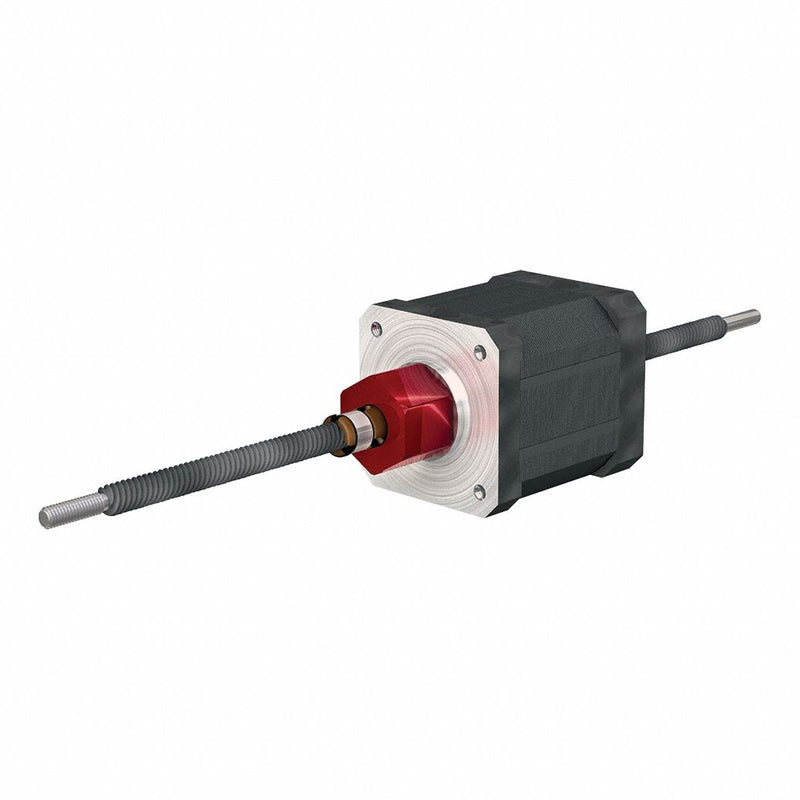 PBC Linear LSR1001T-0300-NCF231-NNN-NNN Motorized Non-Captive Lead Screw, NEMA 23 Stepper Motor, 10 mm Screw Dia, 1 mm Lead, 300 mm Lg