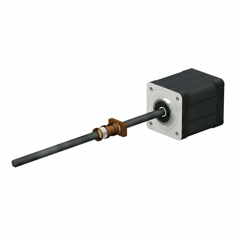 PBC Linear LSR0605T-0300-VCF-111-NNN-N Motorized Lead Screw Assembly, NEMA 11 Stepper Motor, 6 mm Screw Dia, 5 mm Lead, 300 mm Lg