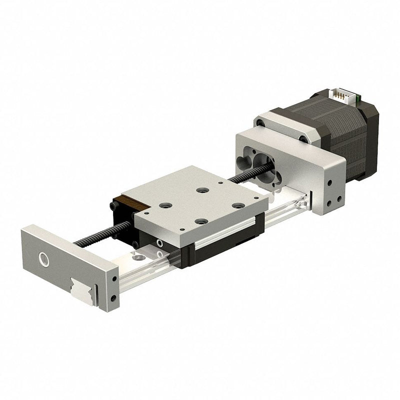 PBC Linear CSLSM06AGXR3A1-2SN-0200-0 Compact Linear Actuator, 6 mm Lead Screw, 6 mm Lead, 200 mm Rail, Ball Bearing, Stepper Motor