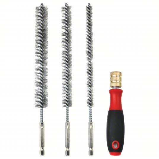 IPA 8083 Bore Brush Set Stainless Steel Bristle 4 pcs