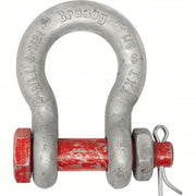 Crosby 1019515 Anchor Shackle, 9,500 lb Working Load Limit, Carbon Steel, Silver