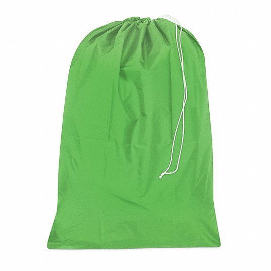 HBD DS182430 Laundry Bag Lime, 40 in Overall Lg, 30 in Overall Wd, 40 in Overall Ht, Polyester