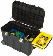 Stanley 029025R Rolling Tool Box 29 7/8 in Overall Wd, 18 5/8 in Overall Dp, 19 in Overall Ht, Padlockable