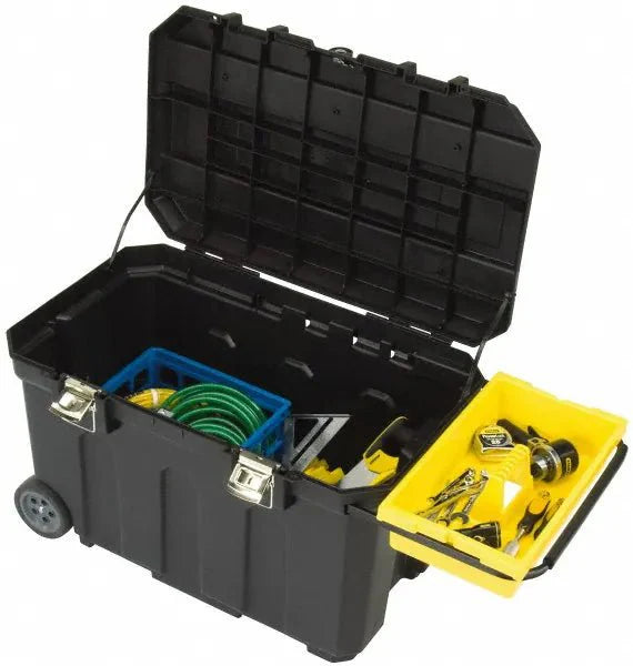 Stanley 029025R Rolling Tool Box 29 7/8 in Overall Wd, 18 5/8 in Overall Dp, 19 in Overall Ht, Padlockable