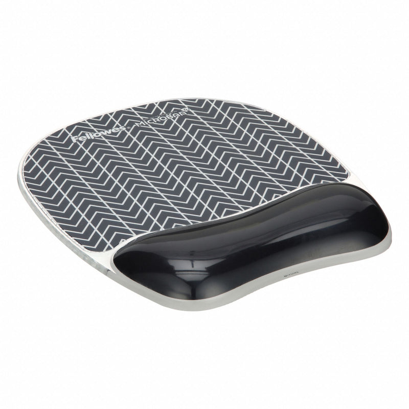 Fellowes 9549901 Mouse Pad, Black, Gel/Plastic, 7 7/8 in Lg, 9 1/4 in Wd