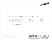 McMaster 8289A341 Extractor for Soft Material and Thin-Wall Parts, for 0.48"-0.56" Screw Thread Diameter