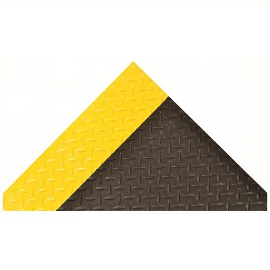 Notrax 831C0036BY-75 Switchboard Mat Type II Class 2, Diamond Plate, 3 ft x 75 ft, 1/4 in Thick, 17,000 V Max Volt, 831