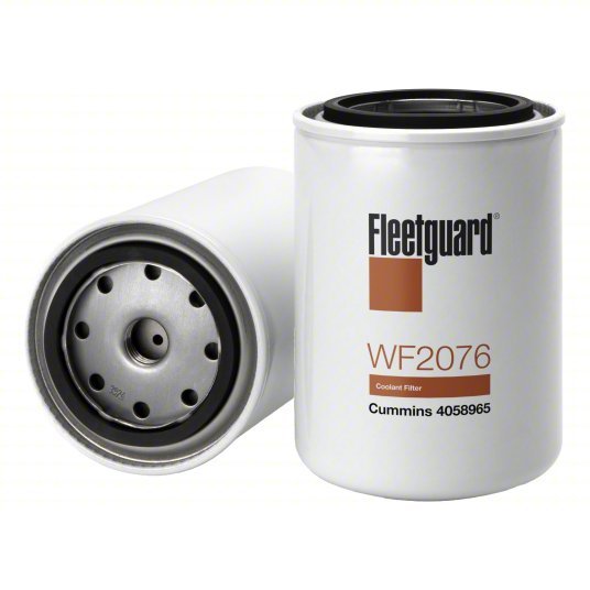 Fleetguard WF2076 Automotive Water Filter 11/16"-16 UN-2B Thread Size, 6 19/32 in Overall Ht PK12