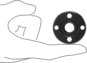 McMaster 8705A881 Flange Nut for 4.5", 5" and 6" Wheel Diameter DeWalt Grinder for Grinding Wheels and Sanding Discs