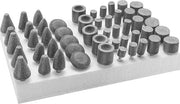 McMaster 8718A12 Grinding Bit Set for Metals 1/4" Shank Diameter, 50 Pieces