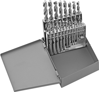 McMaster 8856A56 Uncoated Cobalt Steel Drill Bit Set 21 Pieces