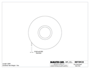 McMaster 8872K33 Zinc-Galvanized Steel Wire 0.041" Diameter, 220 Feet Long, 1 lb. Spool