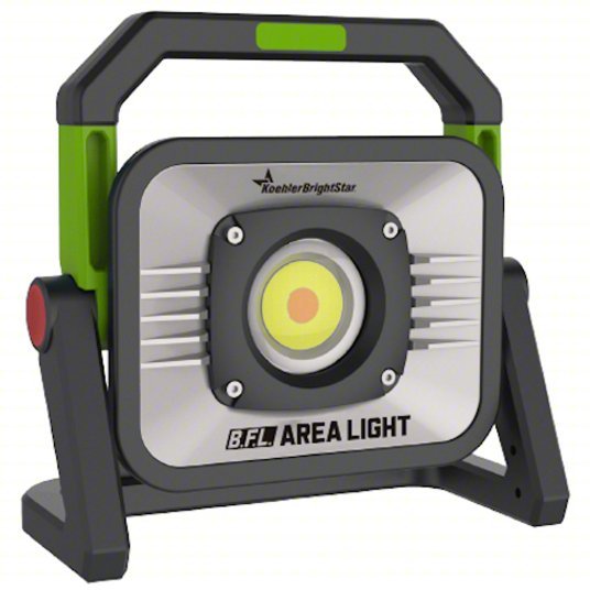 Koehler 89000 Area Job Site Light 3,000 lm Max Brightness, LED, Dimming, 1 Lamp Heads, IPX4