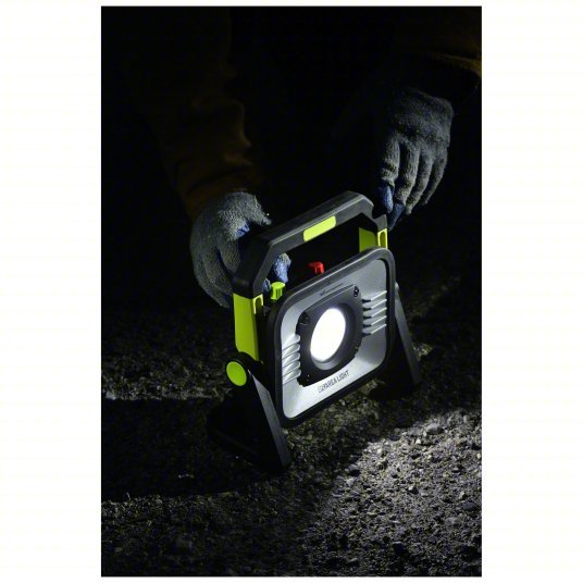 Koehler 89000 Area Job Site Light 3,000 lm Max Brightness, LED, Dimming, 1 Lamp Heads, IPX4