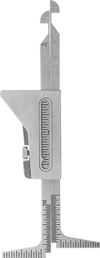 McMaster 8970A11 Weld Alignment Inspection Gauge 1/16", 30 mm Maximum Size Measured