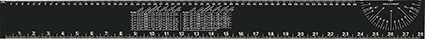McMaster 8991A71 Pipe Size Chart/Ruler for 1"-6" and 2 mm-60 cm Pipe OD