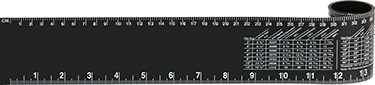 McMaster 8991A71 Pipe Size Chart/Ruler for 1"-6" and 2 mm-60 cm Pipe OD