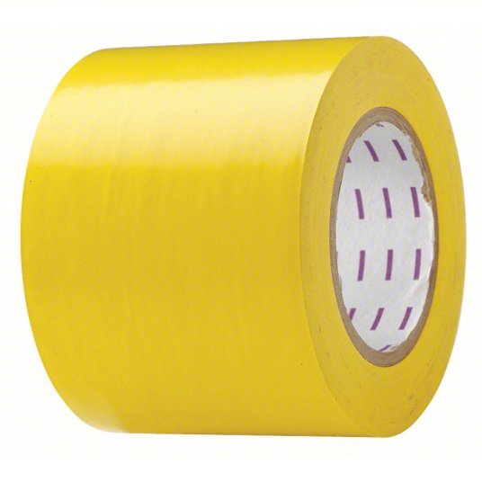 Redwood RW8A858 Hazard Marking Tape, Roll, 4In W, 180 ft. L 5 mil Tape Thick